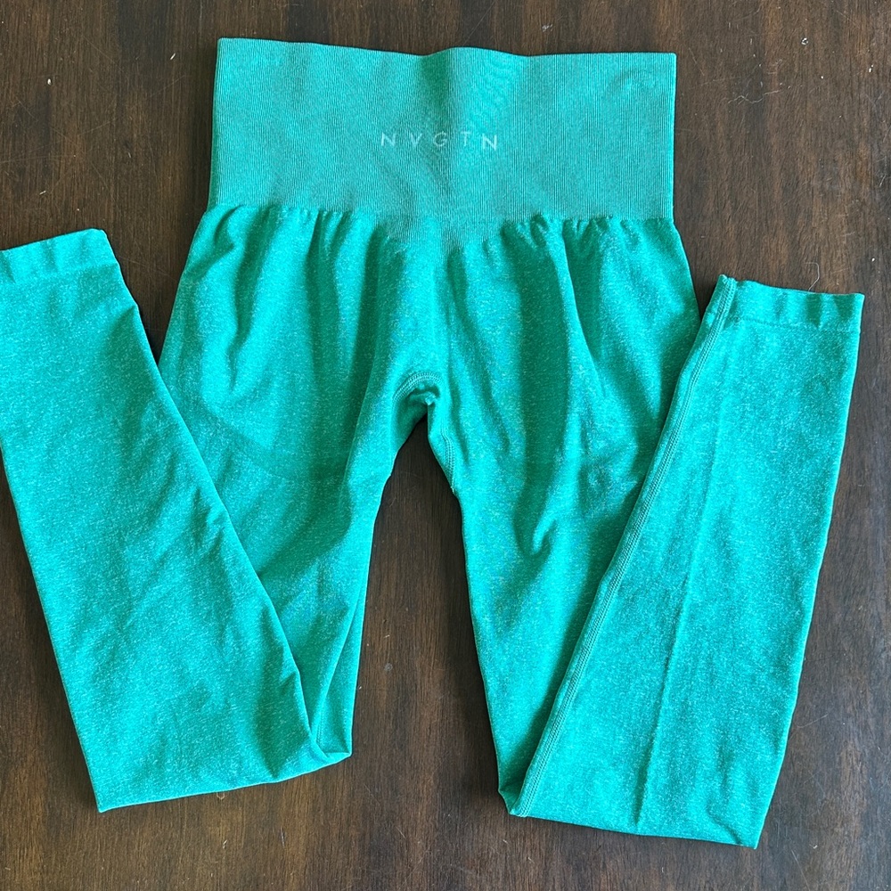 NVGTN Women’s High-Waist Stretch Leggings in Teal